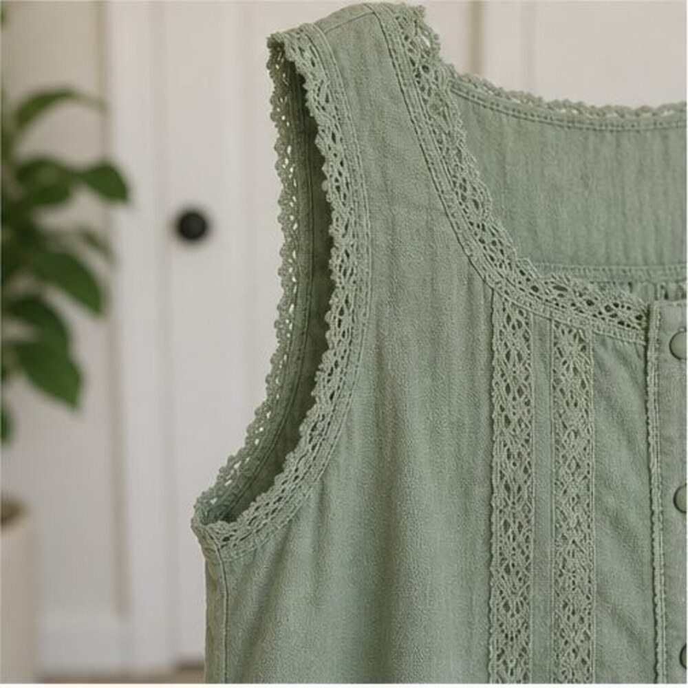 Sage Ruffle Blouse - Picture 5 of 6
